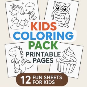 coloring & activity bundle for kids