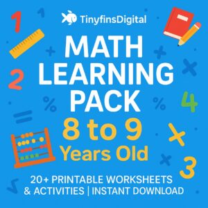 math learning pack: 8 to 9 years old